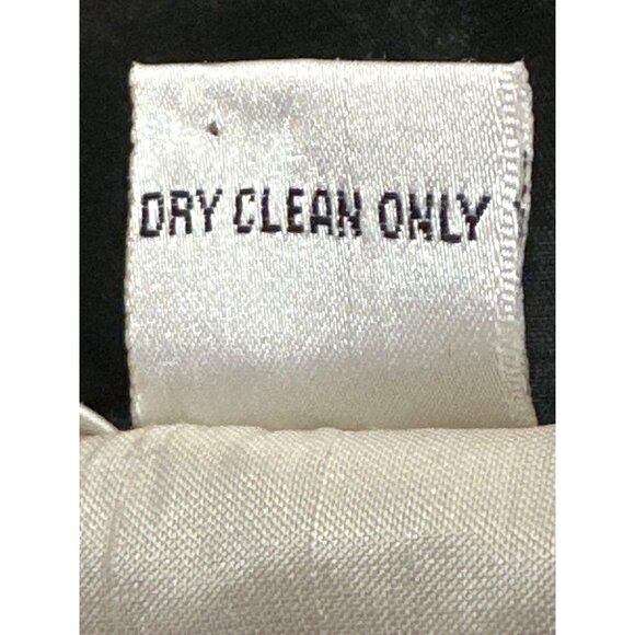 Anage Medium Black White Vintage Silk Jacket Embroidered City Chic Luxury - Picture 9 of 12